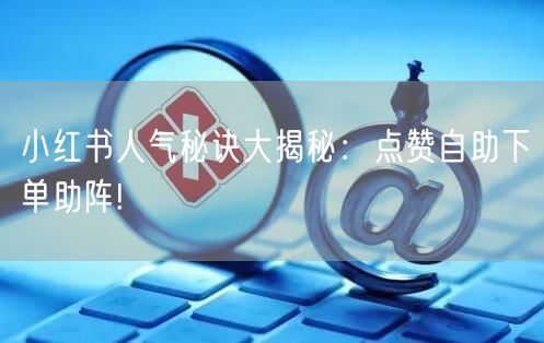 小红书人气秘诀大揭秘：点赞自助下单助阵!