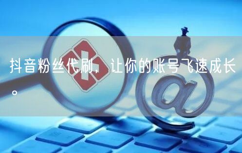 抖音粉丝代刷，让你的账号飞速成长。