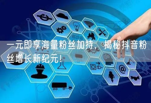 一元即享海量粉丝加持，揭秘抖音粉丝增长新纪元！