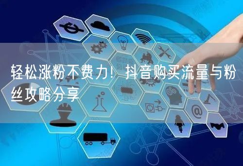轻松涨粉不费力！抖音购买流量与粉丝攻略分享