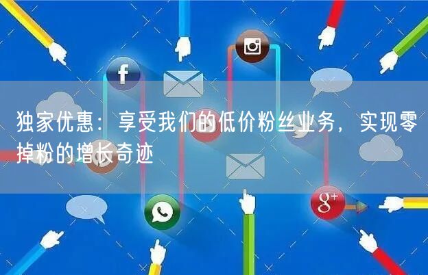 独家优惠：享受我们的低价粉丝业务，实现零掉粉的增长奇迹