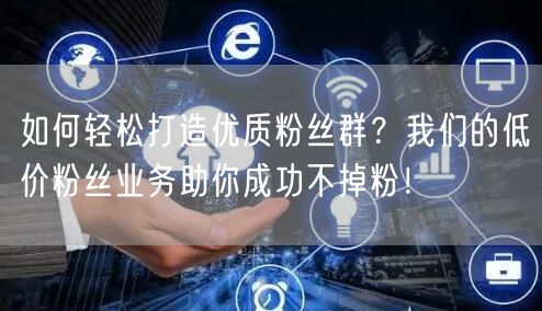 如何轻松打造优质粉丝群？我们的低价粉丝业务助你成功不掉粉！