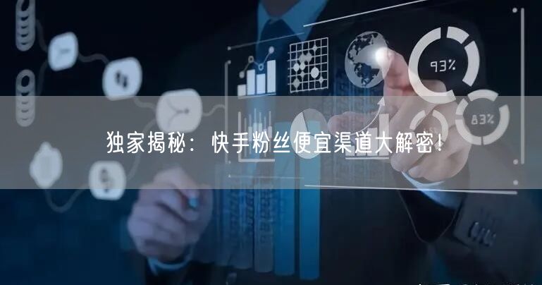 独家揭秘：快手粉丝便宜渠道大解密！