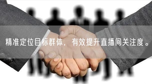 精准定位目标群体，有效提升直播间关注度。