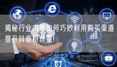 揭秘行业内幕如何巧妙利用购买渠道提升抖音粉丝量!