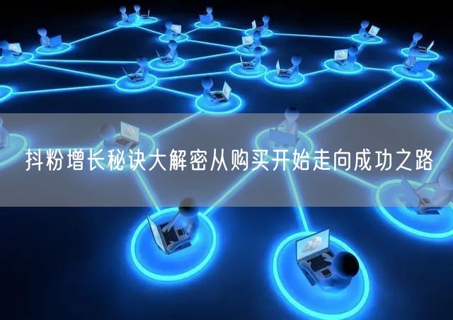 抖粉增长秘诀大解密从购买开始走向成功之路