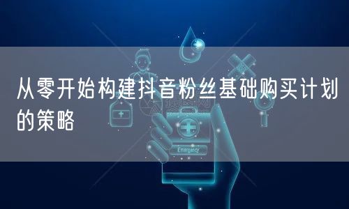 从零开始构建抖音粉丝基础购买计划的策略