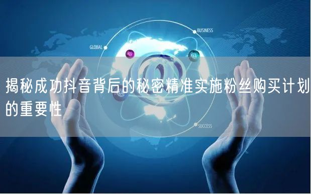 揭秘成功抖音背后的秘密精准实施粉丝购买计划的重要性