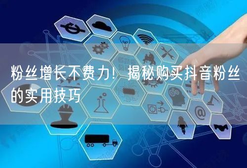 粉丝增长不费力！揭秘购买抖音粉丝的实用技巧