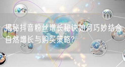 揭秘抖音粉丝增长秘诀如何巧妙结合自然增长与购买策略?