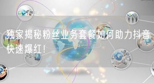 独家揭秘粉丝业务套餐如何助力抖音快速爆红!