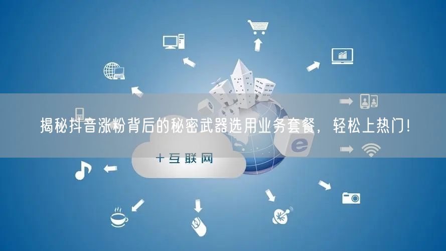揭秘抖音涨粉背后的秘密武器选用业务套餐,轻松上热门!