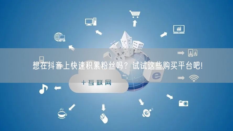 想在抖音上快速积累粉丝吗?试试这些购买平台吧!