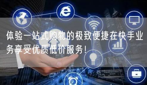 体验一站式购物的极致便捷在快手业务享受优质低价服务！