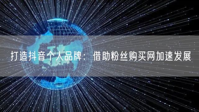 打造抖音个人品牌：借助粉丝购买网加速发展